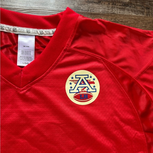 NWOT - Kansas City Chiefs Blank NFL Jersey - Red with Football Patch - Picture 4 of 11